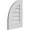 Ekena Millwork Quarter Round Top Left Surface Mount PVC Gable Vent w/ 3-1/2"W x 1"P Standard Frame, 16"W x 22"H GVPQL16X2201SN - alternate 3